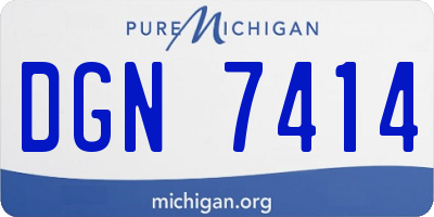 MI license plate DGN7414