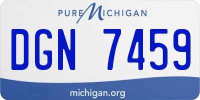 MI license plate DGN7459
