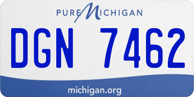 MI license plate DGN7462