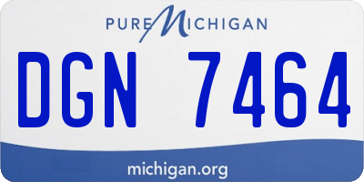 MI license plate DGN7464