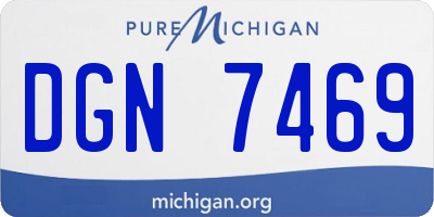 MI license plate DGN7469