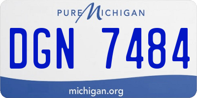 MI license plate DGN7484