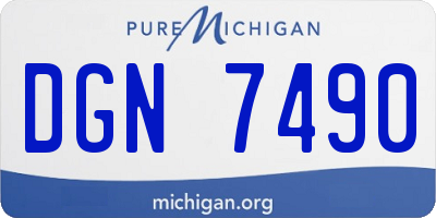 MI license plate DGN7490