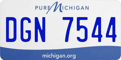 MI license plate DGN7544
