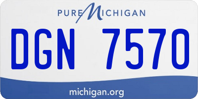 MI license plate DGN7570