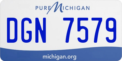 MI license plate DGN7579
