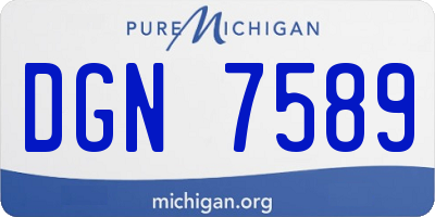 MI license plate DGN7589