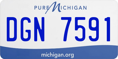 MI license plate DGN7591