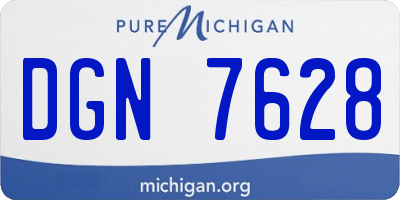 MI license plate DGN7628