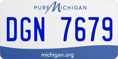 MI license plate DGN7679