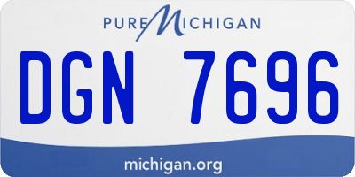 MI license plate DGN7696