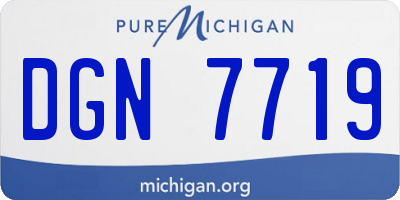 MI license plate DGN7719