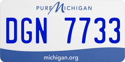 MI license plate DGN7733