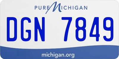 MI license plate DGN7849