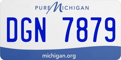 MI license plate DGN7879