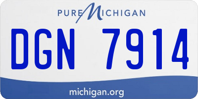 MI license plate DGN7914