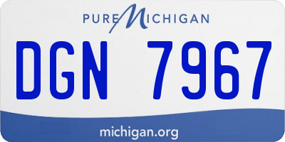 MI license plate DGN7967