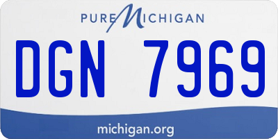 MI license plate DGN7969