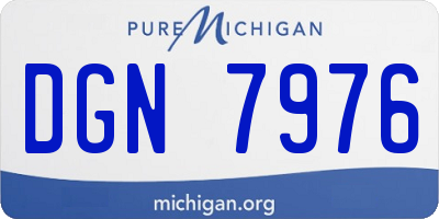MI license plate DGN7976
