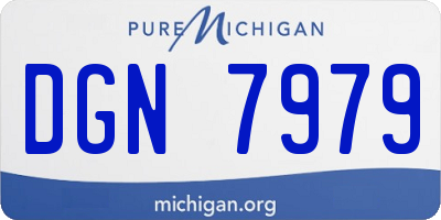 MI license plate DGN7979