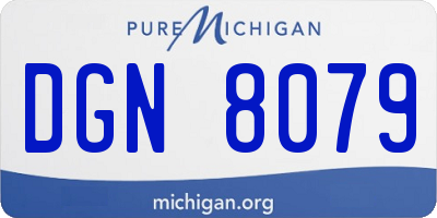 MI license plate DGN8079