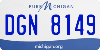 MI license plate DGN8149