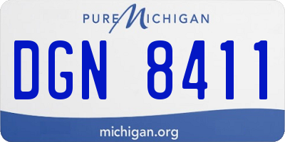 MI license plate DGN8411