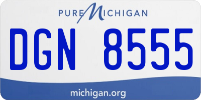 MI license plate DGN8555