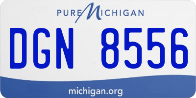 MI license plate DGN8556