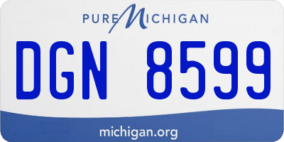 MI license plate DGN8599