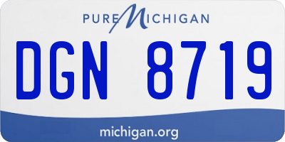 MI license plate DGN8719