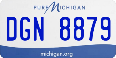 MI license plate DGN8879