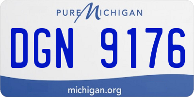 MI license plate DGN9176