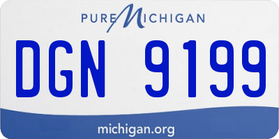 MI license plate DGN9199