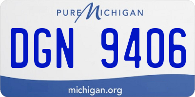 MI license plate DGN9406