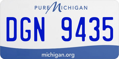 MI license plate DGN9435