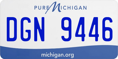 MI license plate DGN9446