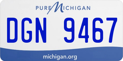 MI license plate DGN9467
