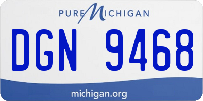 MI license plate DGN9468