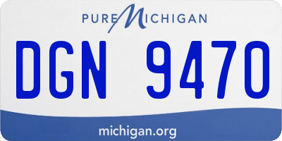 MI license plate DGN9470