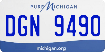 MI license plate DGN9490