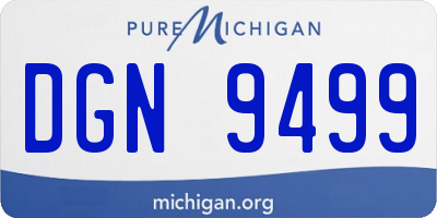MI license plate DGN9499