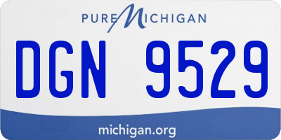 MI license plate DGN9529