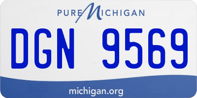 MI license plate DGN9569