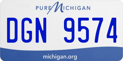 MI license plate DGN9574