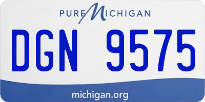 MI license plate DGN9575