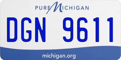 MI license plate DGN9611