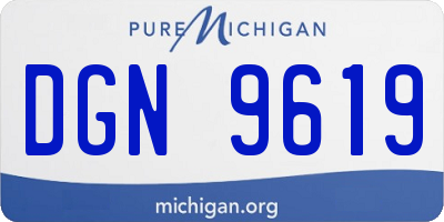MI license plate DGN9619