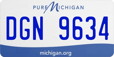 MI license plate DGN9634