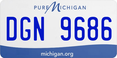 MI license plate DGN9686